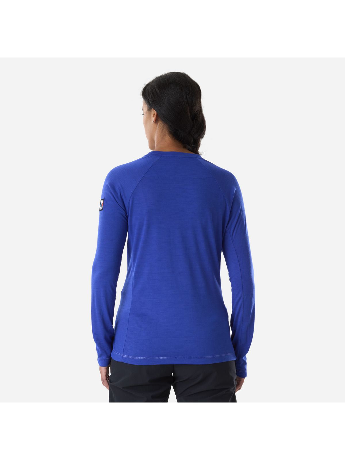 Koszulka damska MILLET W Trilogy Wool Ts Ls W niebieska
