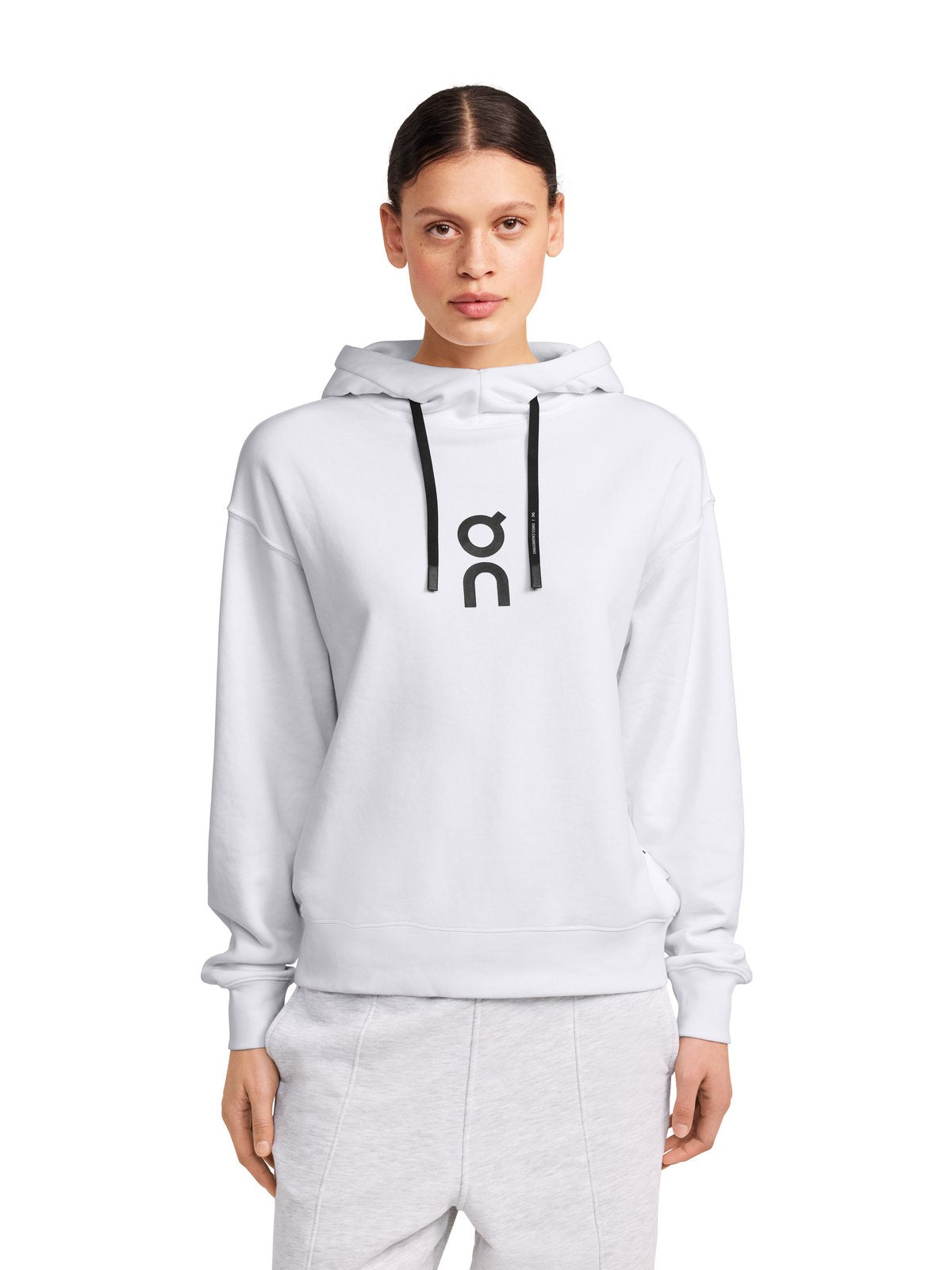 Bluza damska z kapturem ON RUNNING Club Hoodie biały