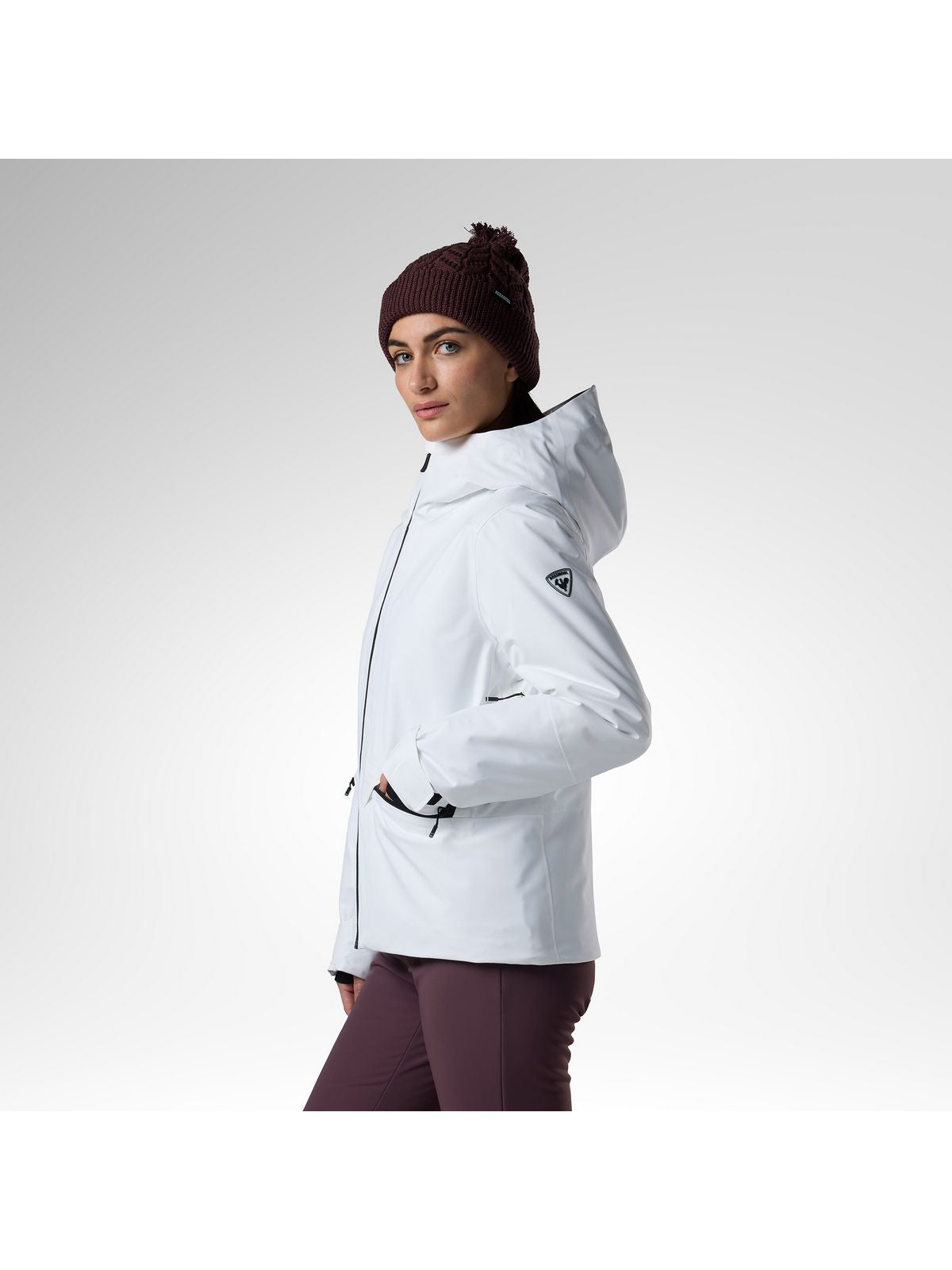 Kurtka narciarska damska ROSSIGNOL W Rochrun Insulated Jkt biała