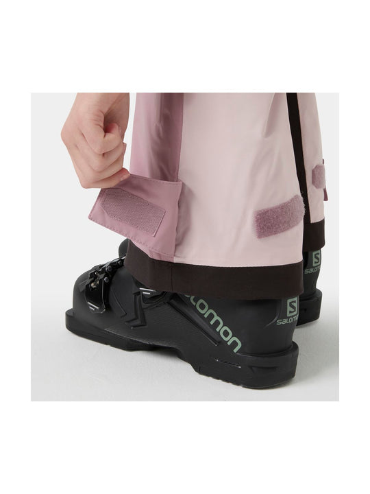 Spodnie narciarskie dziewczęce HELLY HANSEN JR GIRL STELLAR BIB PANT fioletowe
