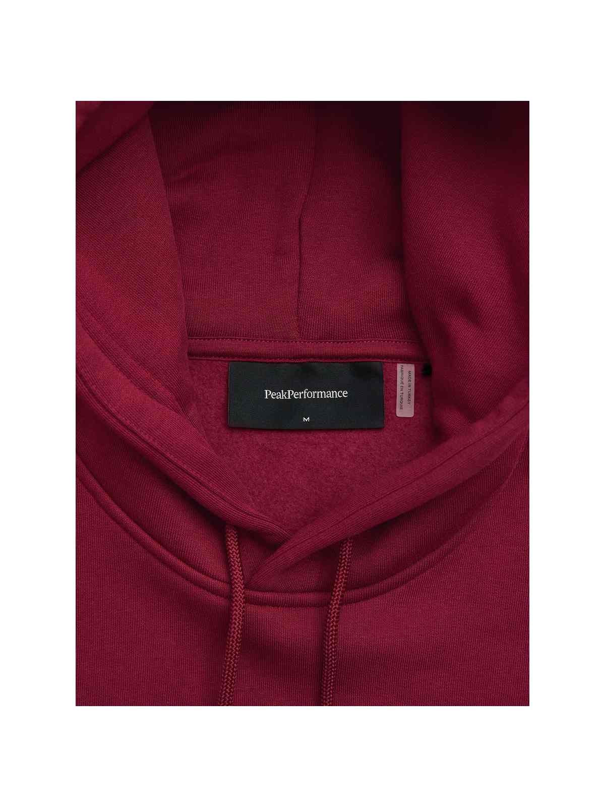 Bluza PEAK PERFORMANCE Original Small Logo Hood Men bordowy