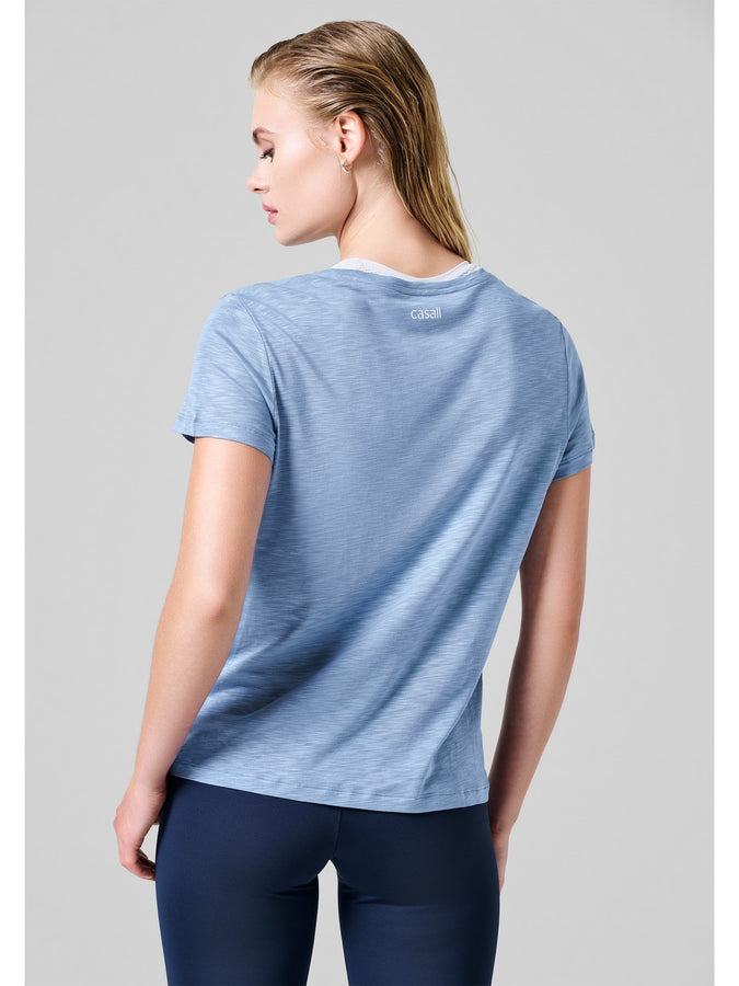 Koszulka CASALL Soft Texture Tee niebieski