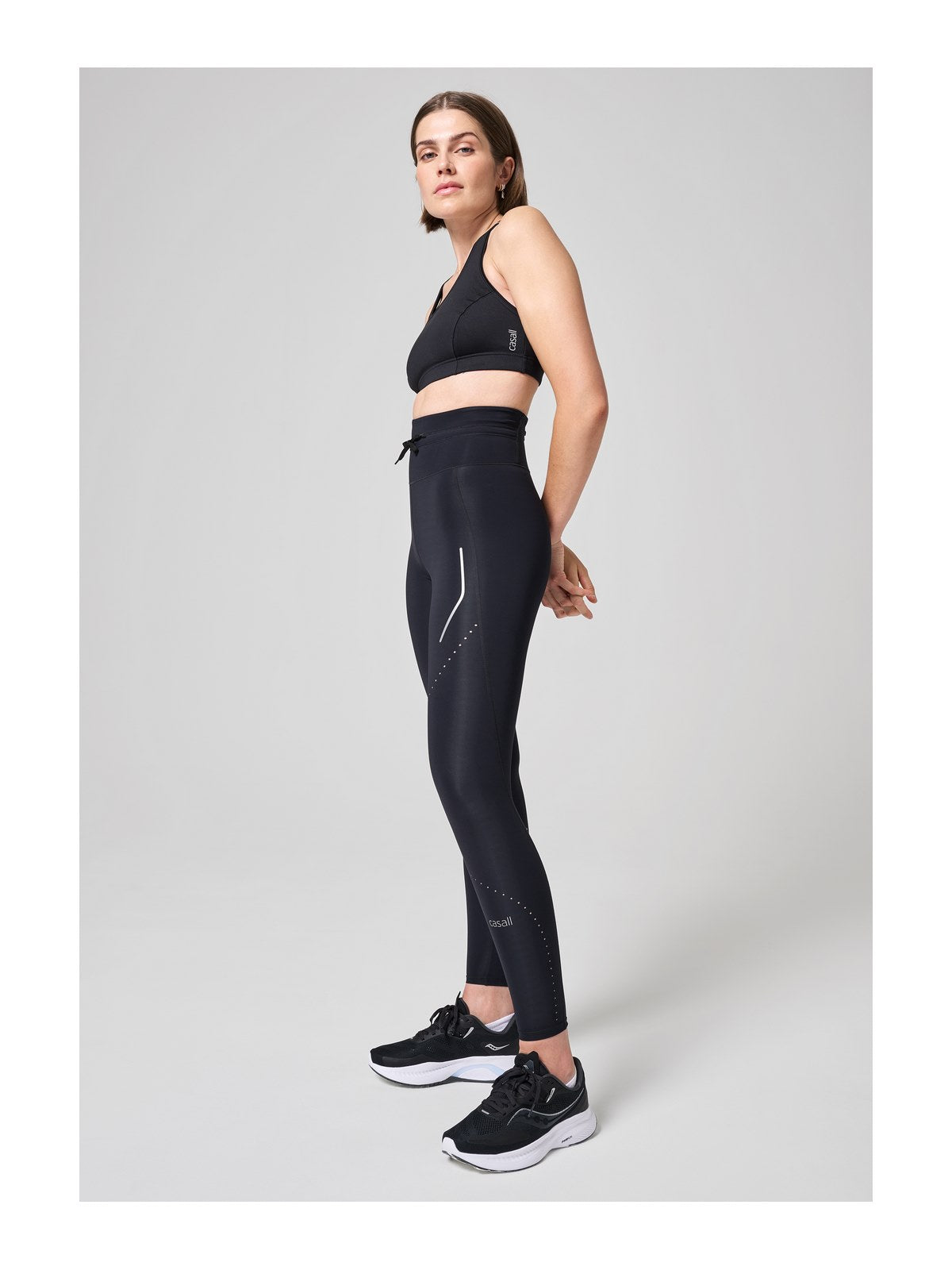 Legginsy treningowe CASALL Shapify High Waist Running Tights black