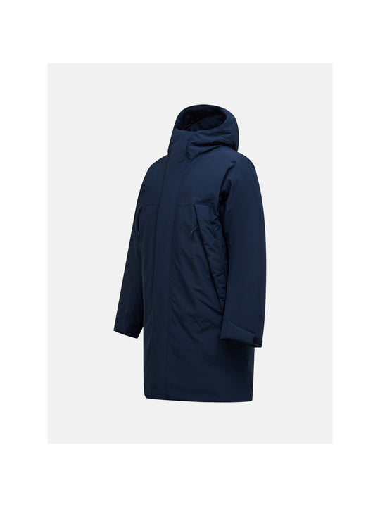 Parka męska PEAK PERFORMANCE Treeline HIPE 2L Down Shell Parka granatowa
