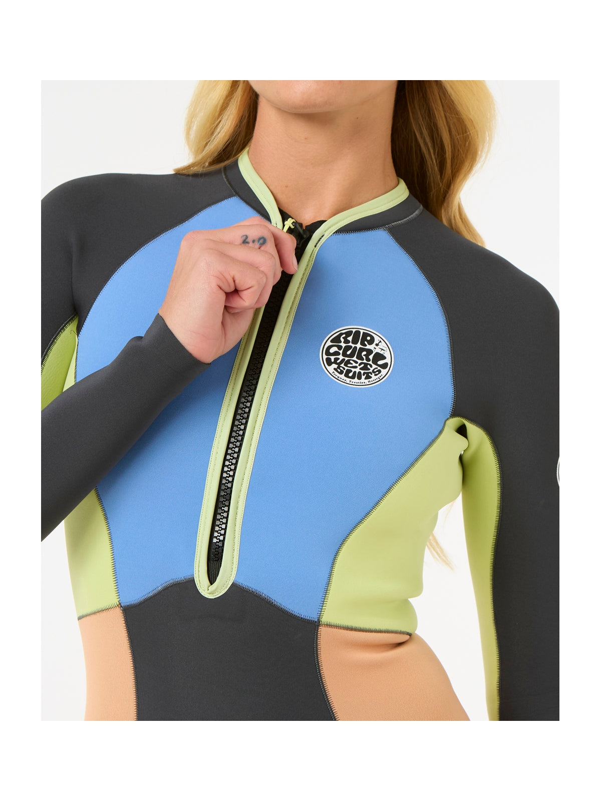 Pianka damska RIP CURL G-Bomb 1.5Mm Ls Fz Full Spring niebieska