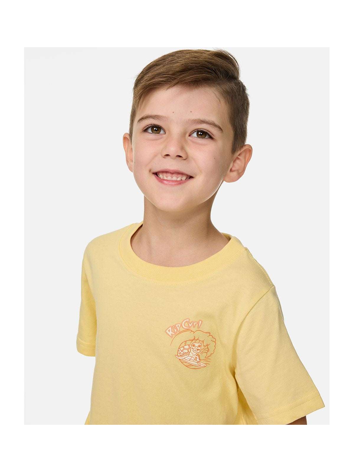 Koszulka chłopięca RIP CURL Ride The Wave Art Tee - Boy żółta