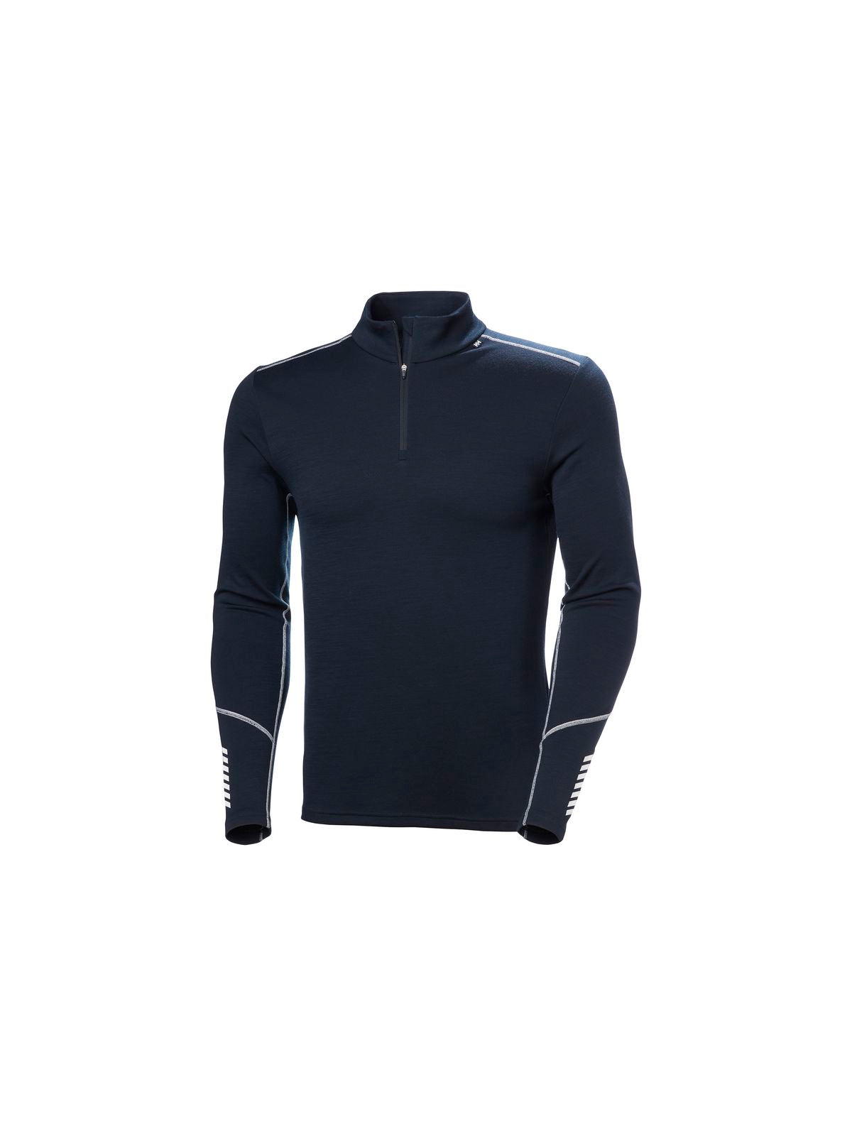 Koszulka męska HELLY HANSEN Lifa Merino Midweight 1/2 Zip kolor granatowy