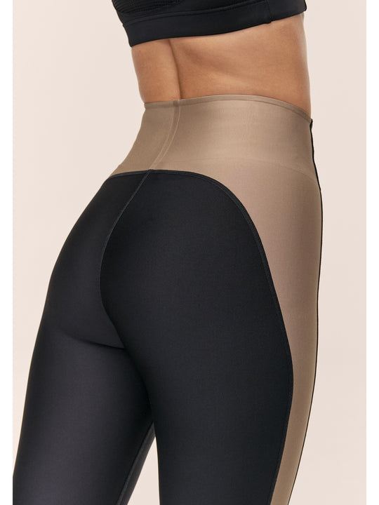 Legginsy treningowe damskie CASALL Shaped Block High Waist Tights kolor czarny
