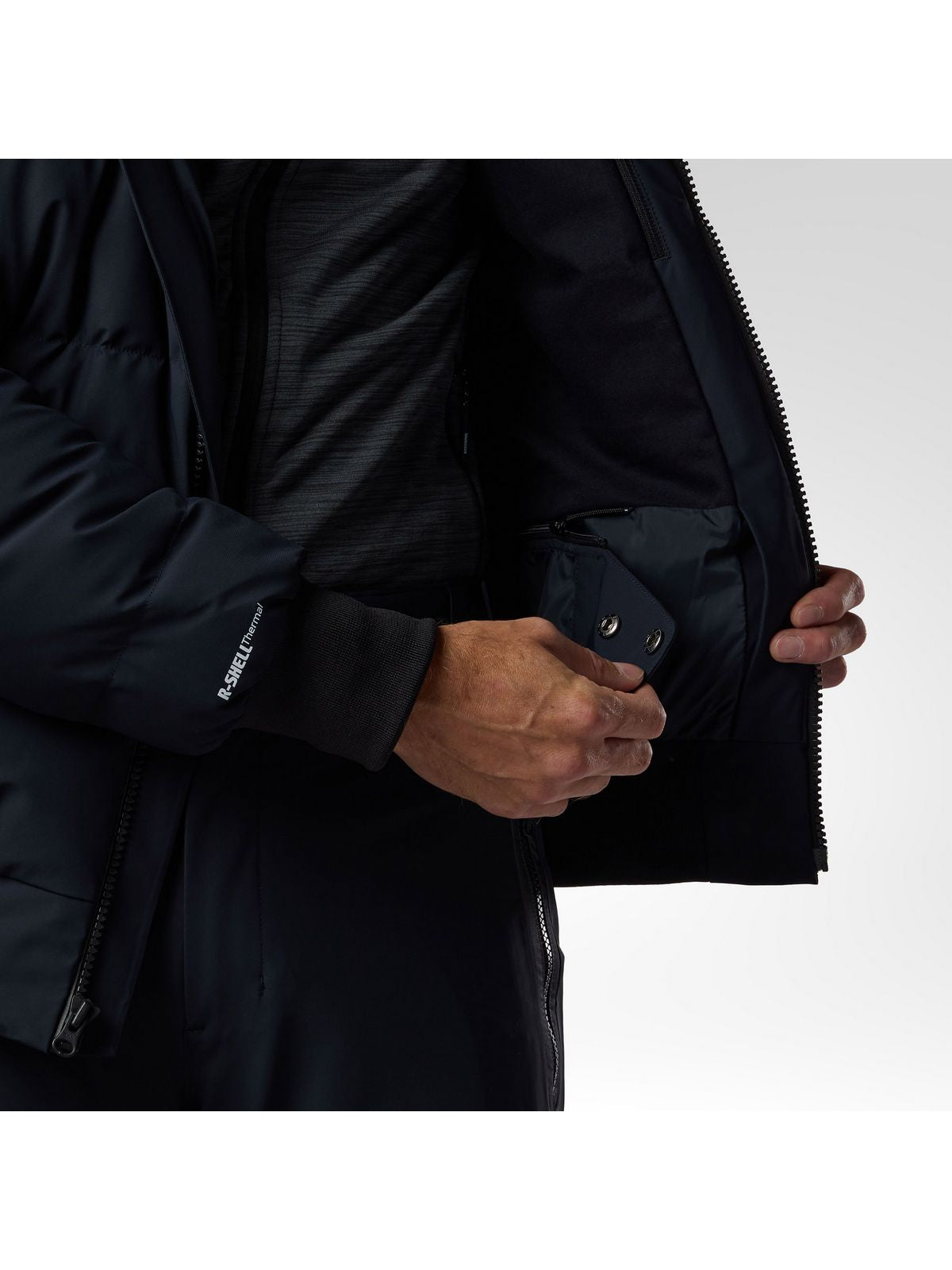 Kurtka narciarska męska ROSSIGNOL M Snowblaze Down Bomber Jacket czarna