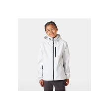 Kurtka HELLY HANSEN JR CREW HOODED JACKE biały - Adventure Sports
