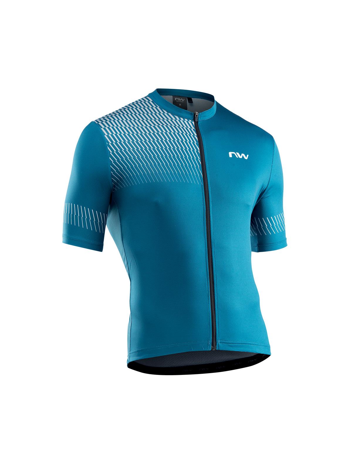 Koszulka rowerowa NORTHWAVE ORIGIN Jersey - niebieski/szary