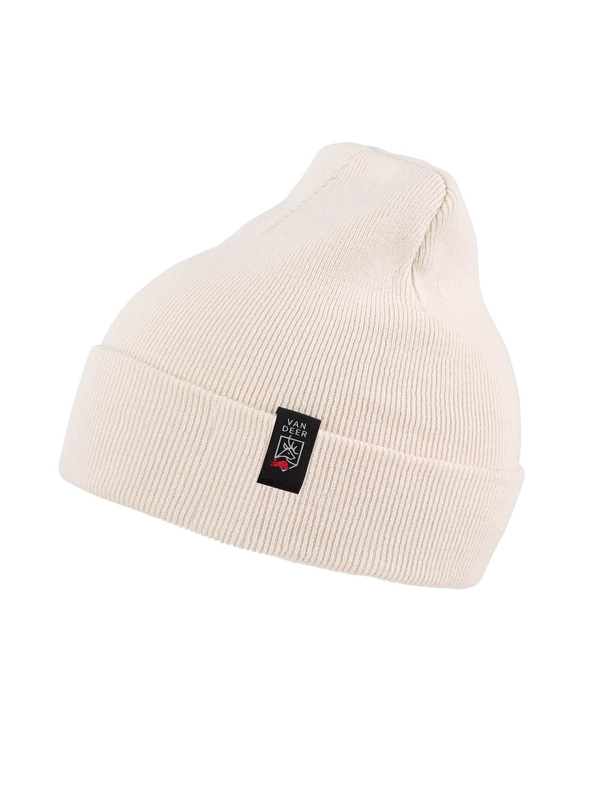Czapka VAN DEER Classic Beanie kolor biały