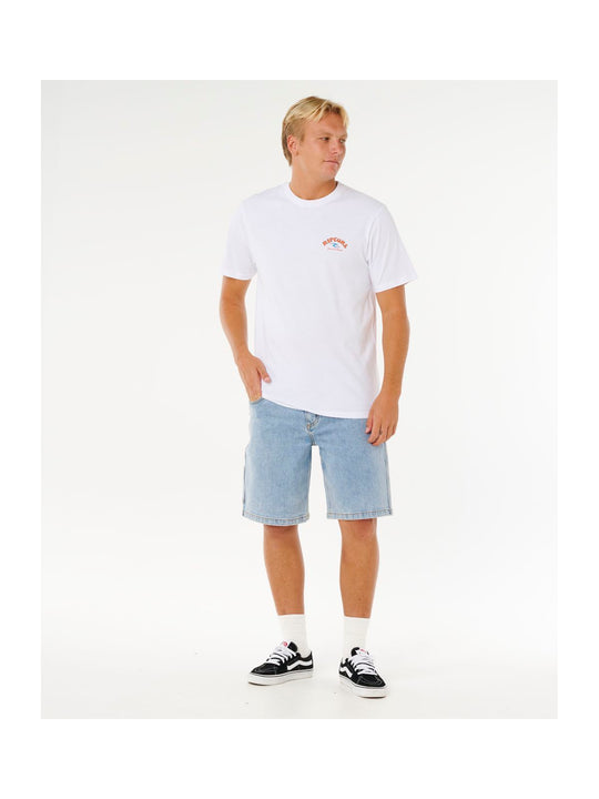 Koszulka męska RIP CURL Shred Til Tee biała

