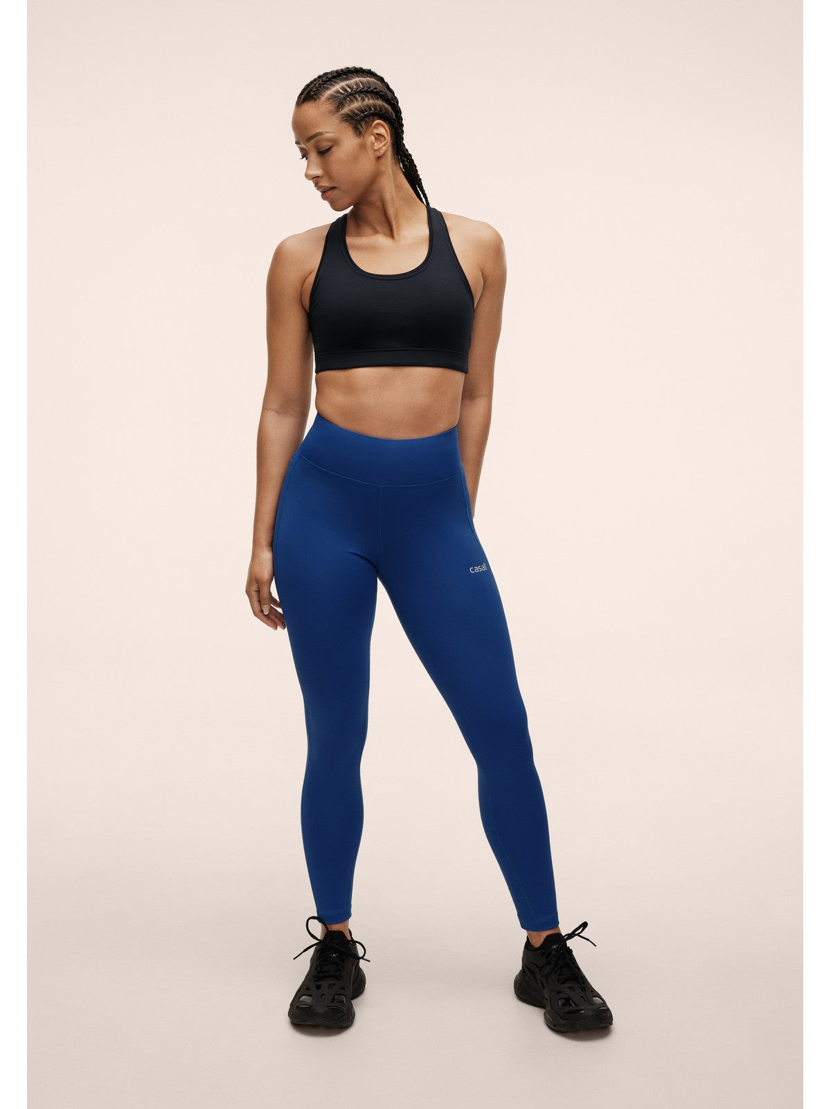 Legginsy treningowe damskie CASALL Essential Tights niebieskie