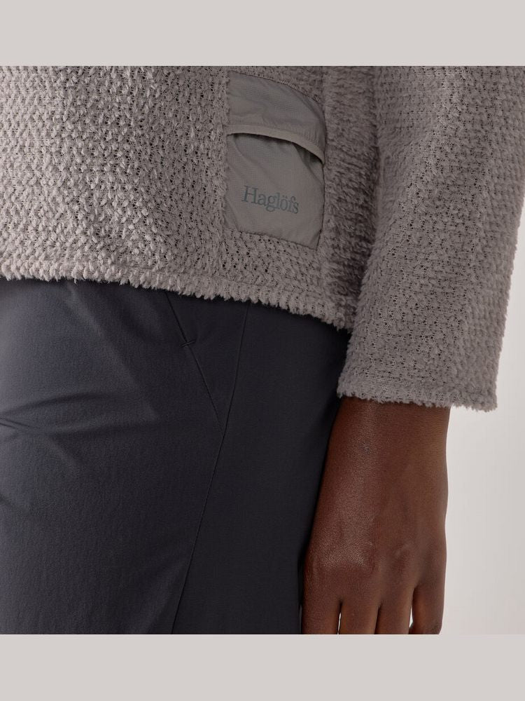 Bluza damska HAGLÖFS Vara Alpha Sweater Stone Brick