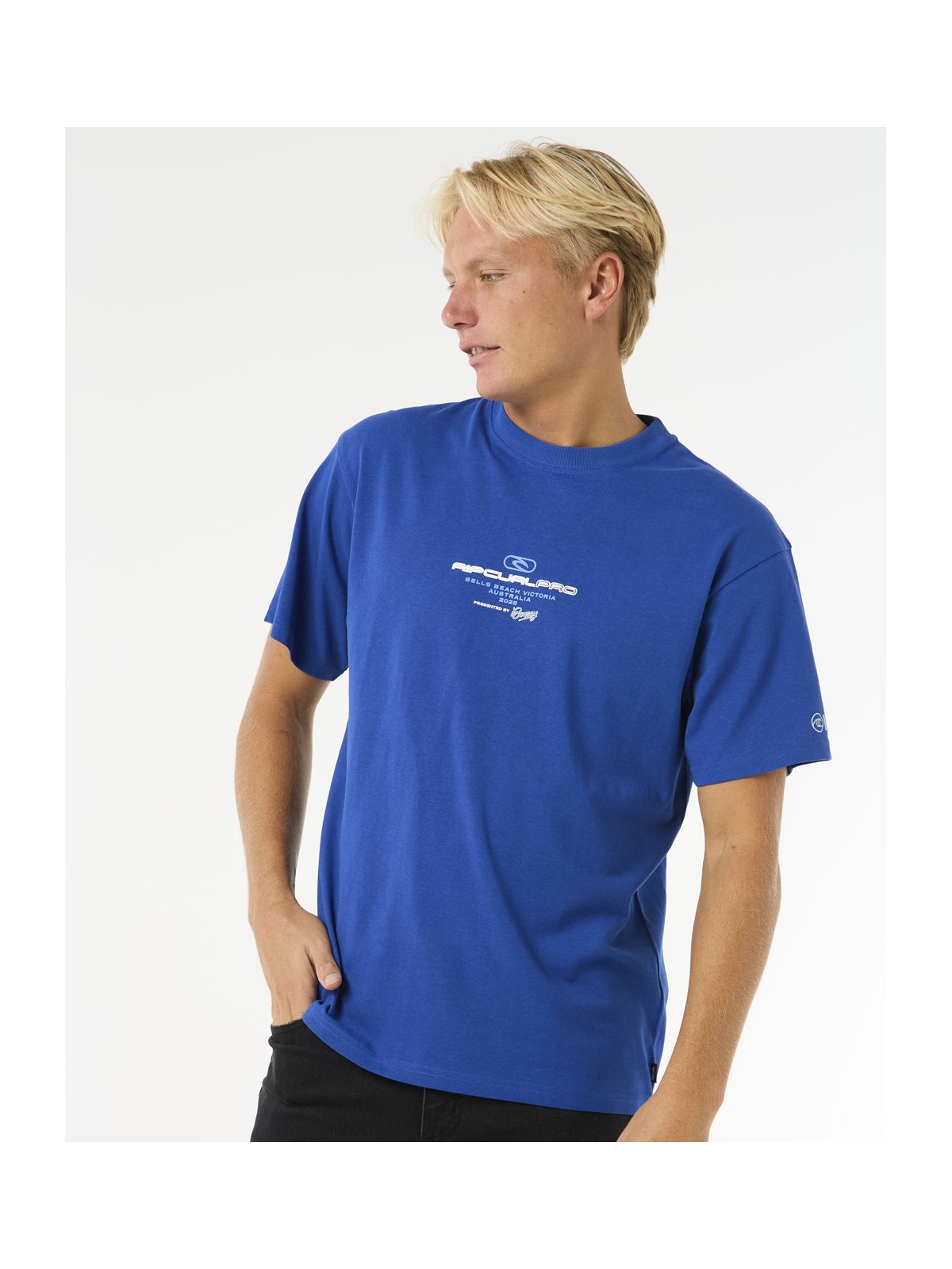 Koszulka RIP CURL Rip Curl Pro 2025 Lock Up Tee niebieski - Adventure Sports