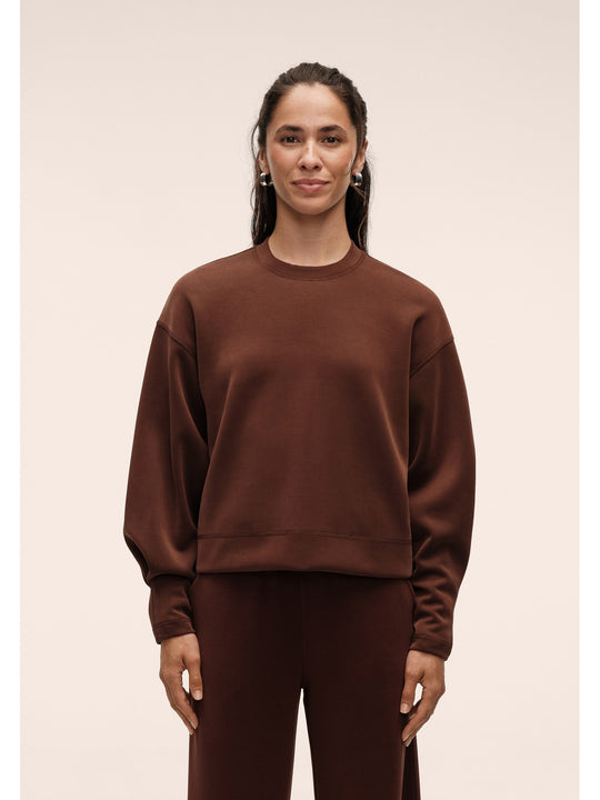 Bluza damska CASALL Peachy Crew Neck brązowa
