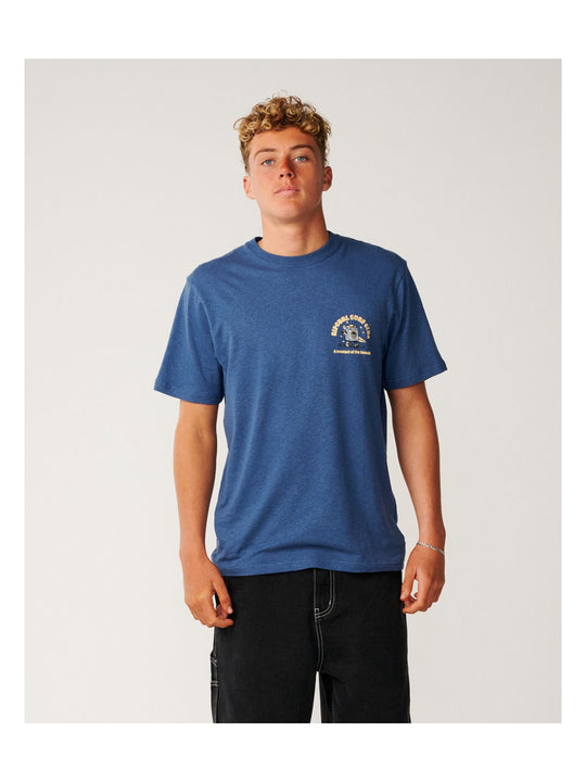 Koszulka męska RIP CURL Shaper Address Tee Update granatowa
