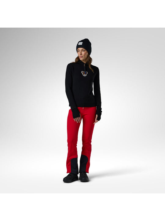 Sweter damski ROSSIGNOL W Jcc Teddy Quarter Zip Sweate czarny
