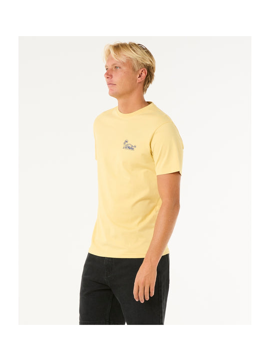Koszulka męska RIP CURL Keep On Trucking Tee żółta
