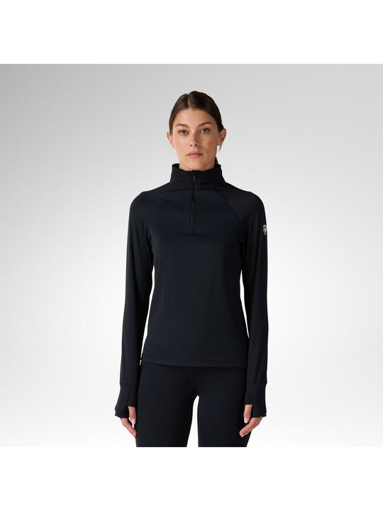 Bluza damska ROSSIGNOL W Half Zip First Layer czarna
