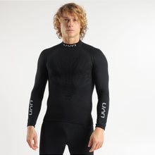 Koszulka UYN Man Elevatyon Biomorph Uw Shirt Long Sl. Turtle Neck czarny
