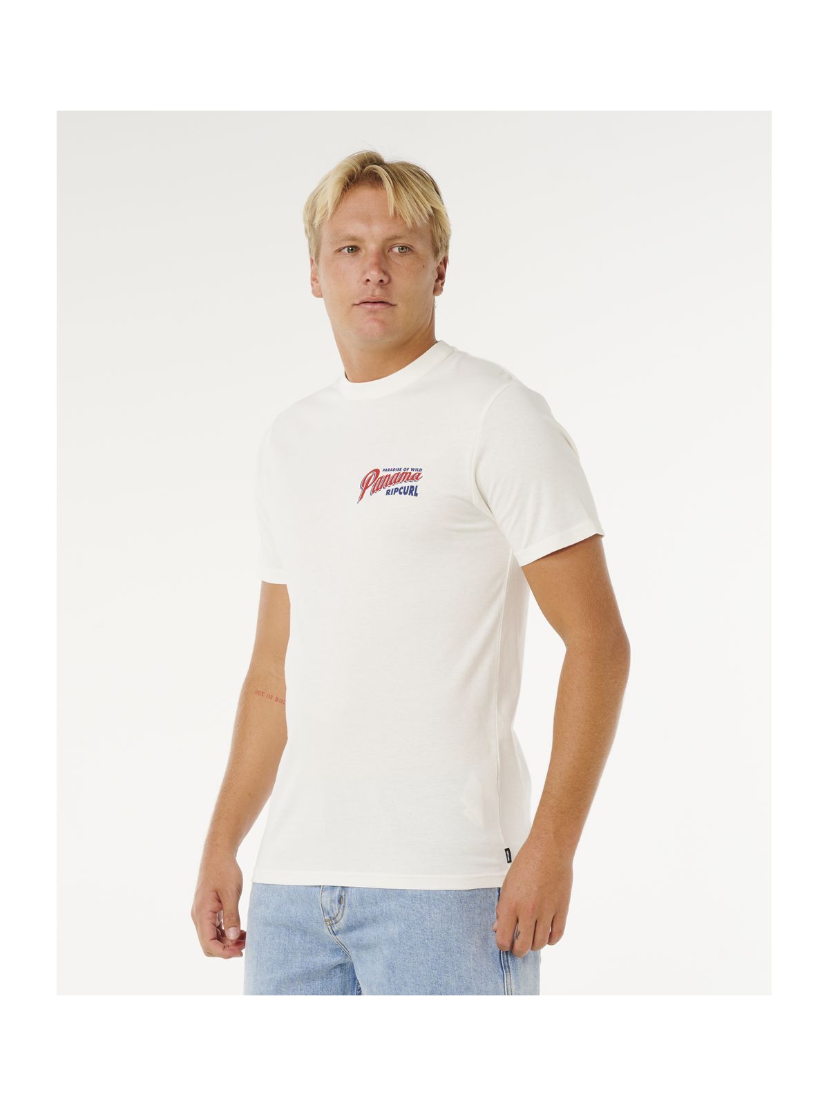 Koszulka męska RIP CURL Desti Animals Tee biała