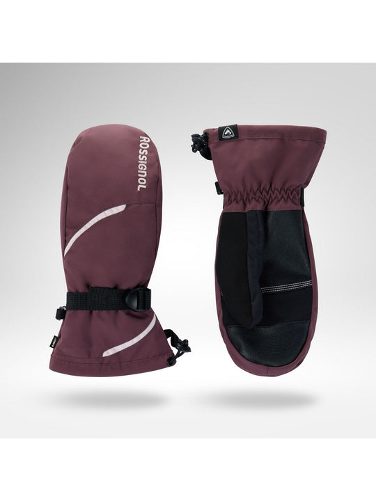 Rękawice narciarskie damskie ROSSIGNOL W Temptation Mittens R-Shell D bordowe
