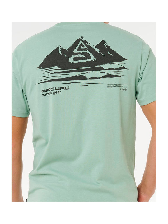 Koszulka męska RIP CURL Vaporcool Search Peak Tee zielona
