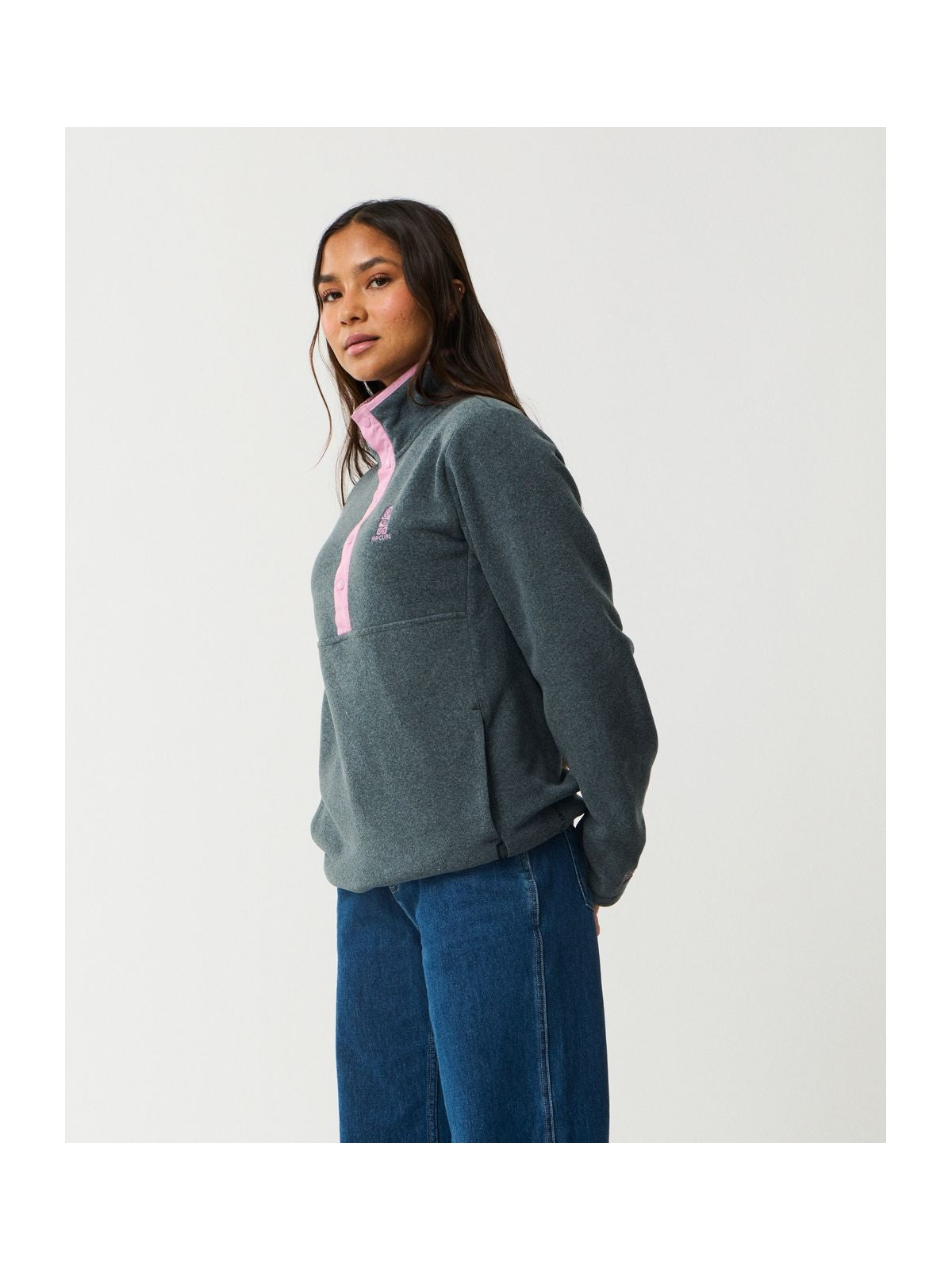 Polar damski RIP CURL S-Series Polartec Fleece brązowy