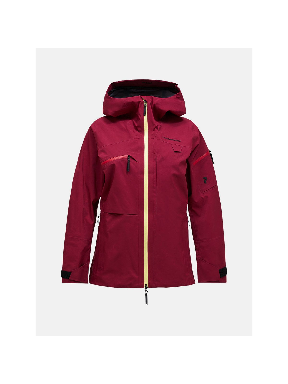 Kurtka PEAK PERFORMANCE W Alpine Gore-Tex 3L Jacket bordowy