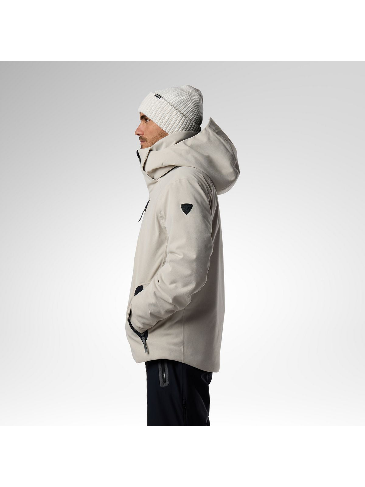 Kurtka narciarska męska ROSSIGNOL M Corduroy Insulated Ski Jkt szara