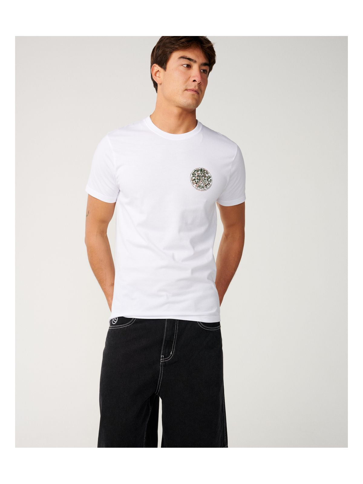 Koszulka męska RIP CURL Wettie Passage Icon Tee biała