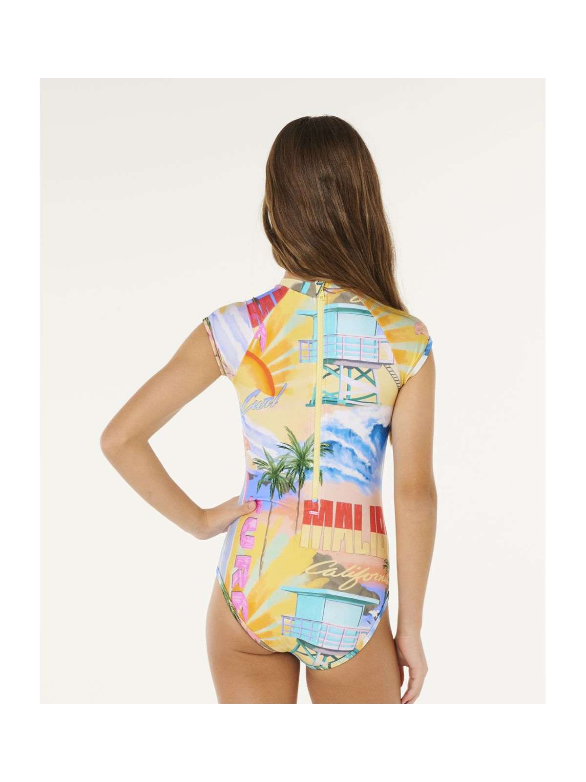 Kostium dziewczęcy RIP CURL Malibu Ss Surfsuit - Girl multikolor
