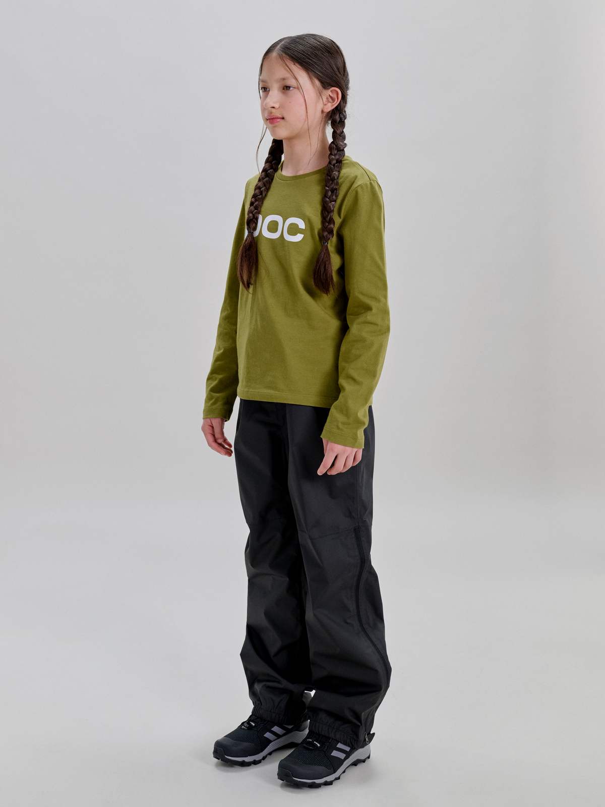 Koszulka longsleeve dla dzieci POC L/S Tee Jr zielony