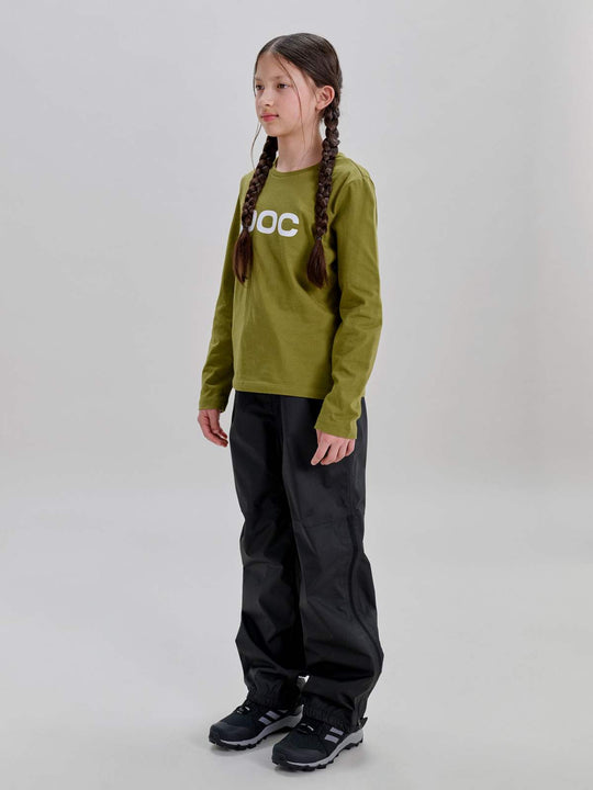 Koszulka longsleeve dla dzieci POC L/S Tee Jr zielony
