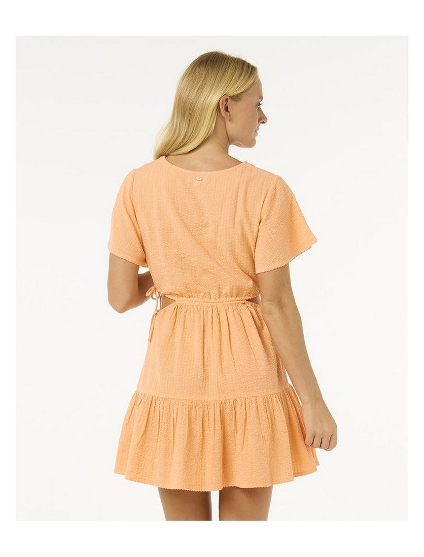 Sukienka letnia RIP CURL Cala Vadella S/S Cover Up pomarańczowa