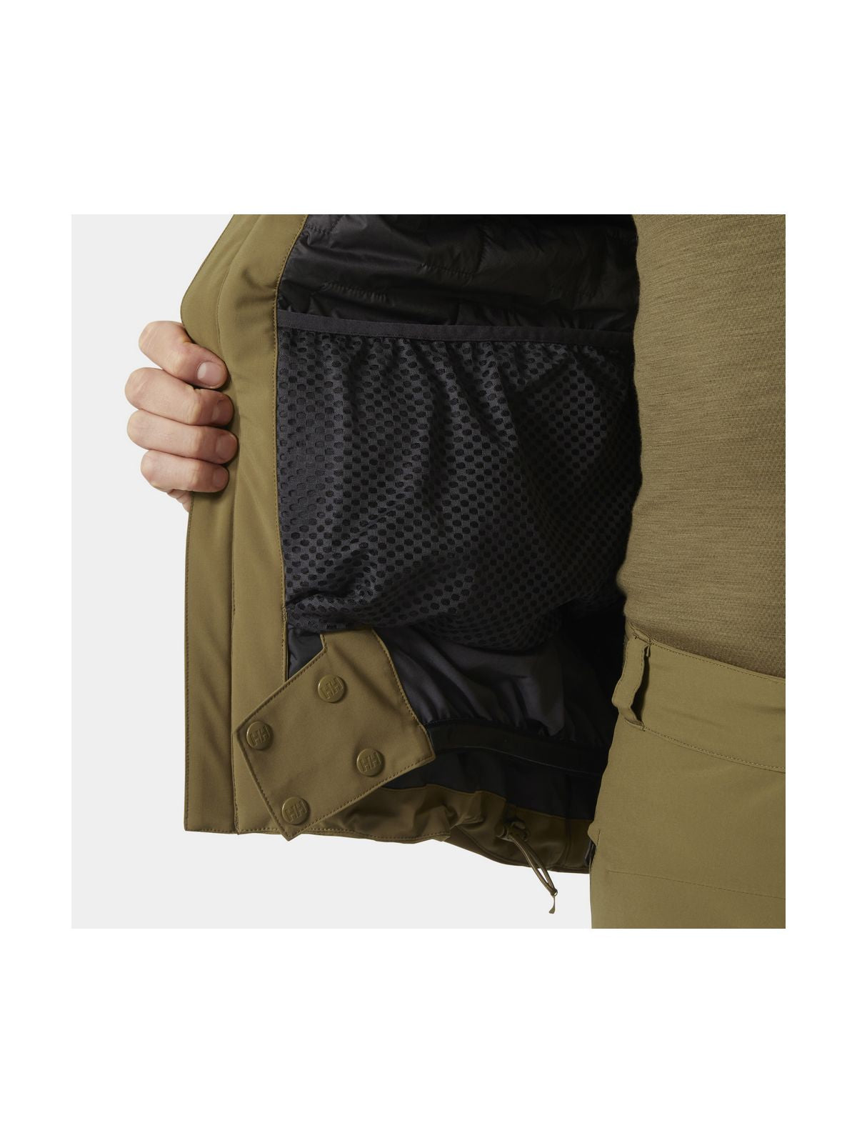 Kurtka narciarska męska HELLY HANSEN ALPHA LIFALOFT JACKET brązowa