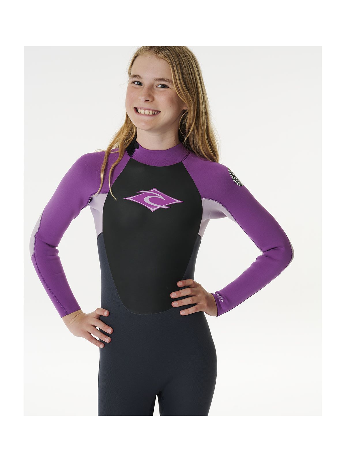 Pianka surfingowa dziewczęca RIP CURL Kids Omega 5/3Gb Bz fioletowa