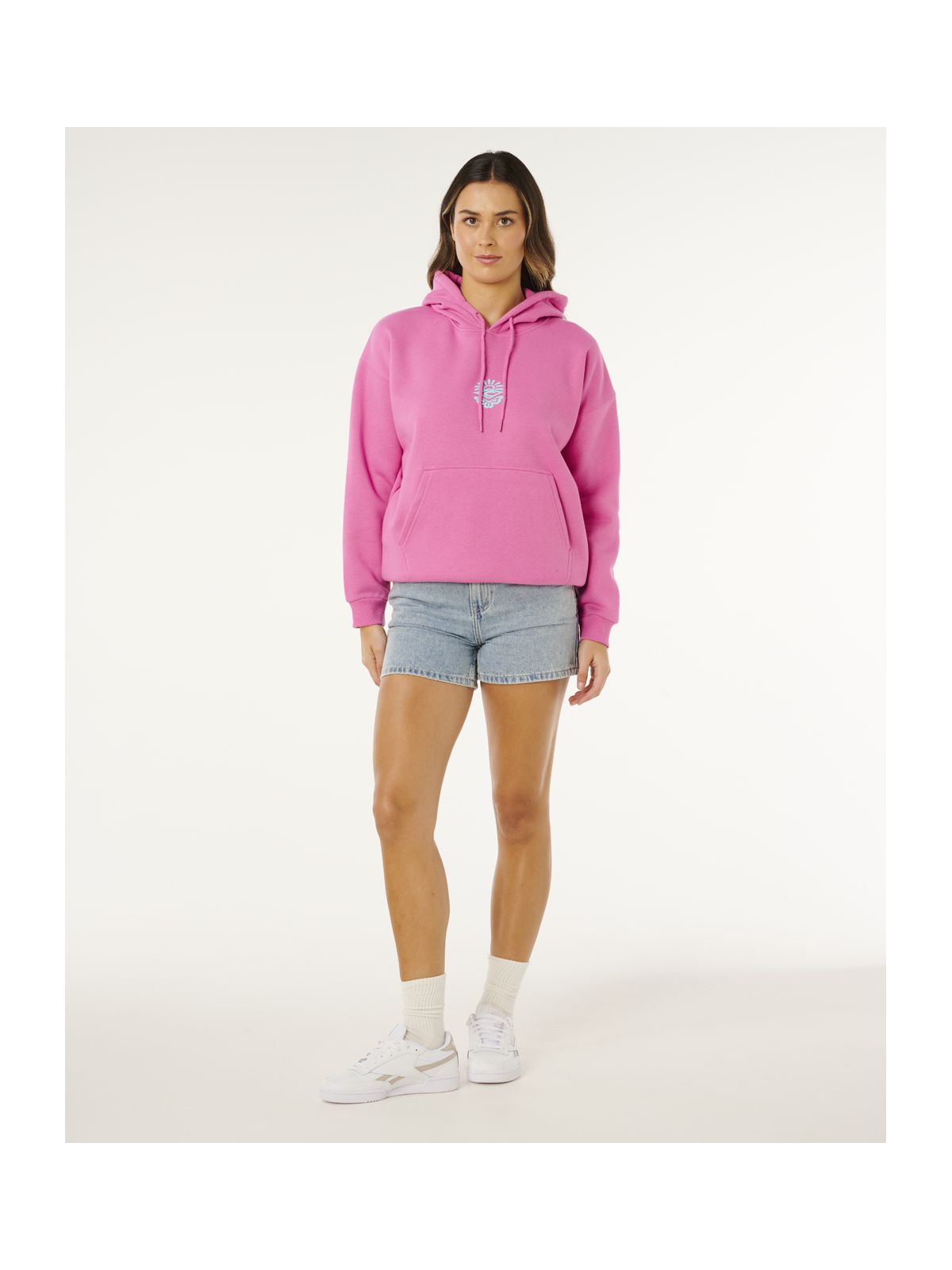 Bluza damska RIP CURL Icons Of Surf Heritage Hood różowa