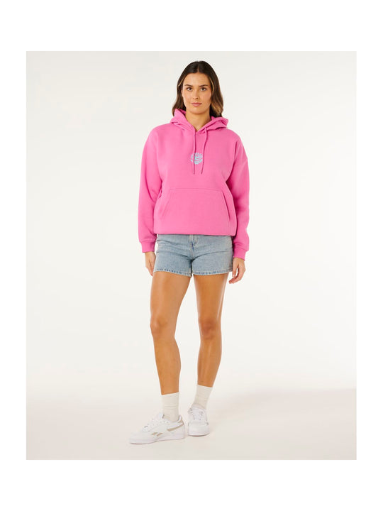 Bluza damska RIP CURL Icons Of Surf Heritage Hood różowa
