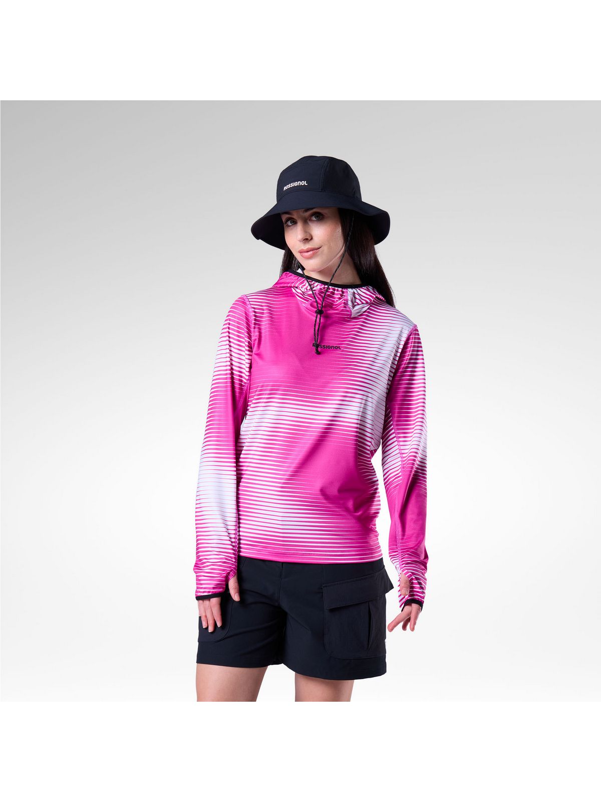 Bluza damska ROSSIGNOL W Westweg Sun Hoodie różowa
