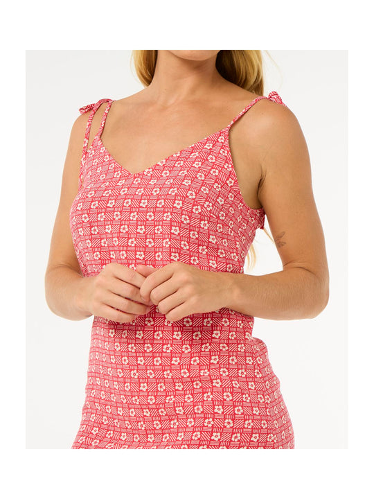 Sukienka RIP CURL Cala Mayor Mini Tie Dress czerwony
