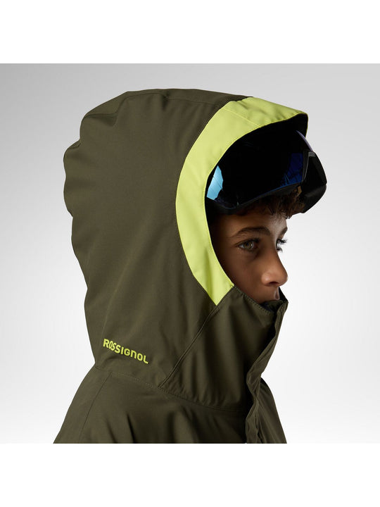 Kurtka narciarska juniorska ROSSIGNOL Jr Strawpile Insulated Ski Jkt zielona
