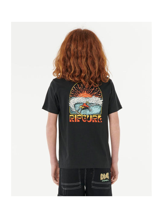 Koszulka RIP CURL GRATEFUL SHRED TEE - BOY czarna
