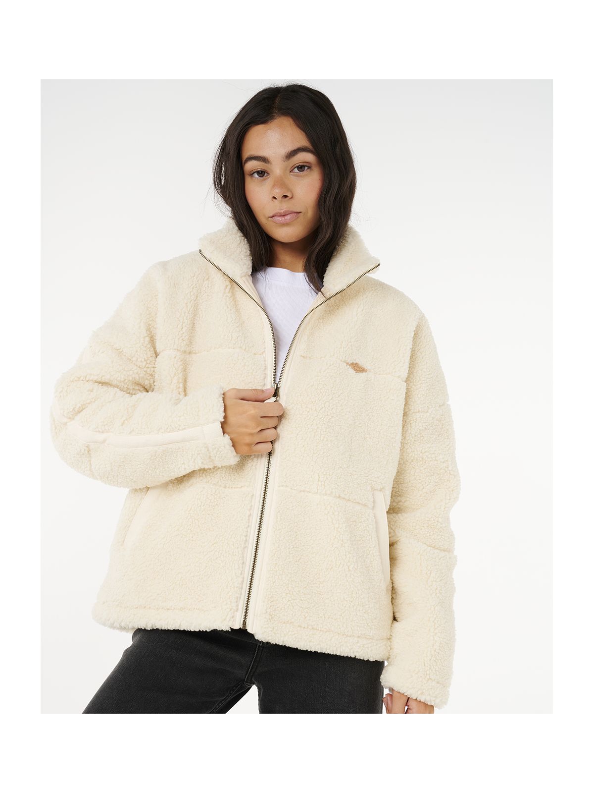 Kurtka RIP CURL CALA NIGHTS SHERPA JACKET beżowa