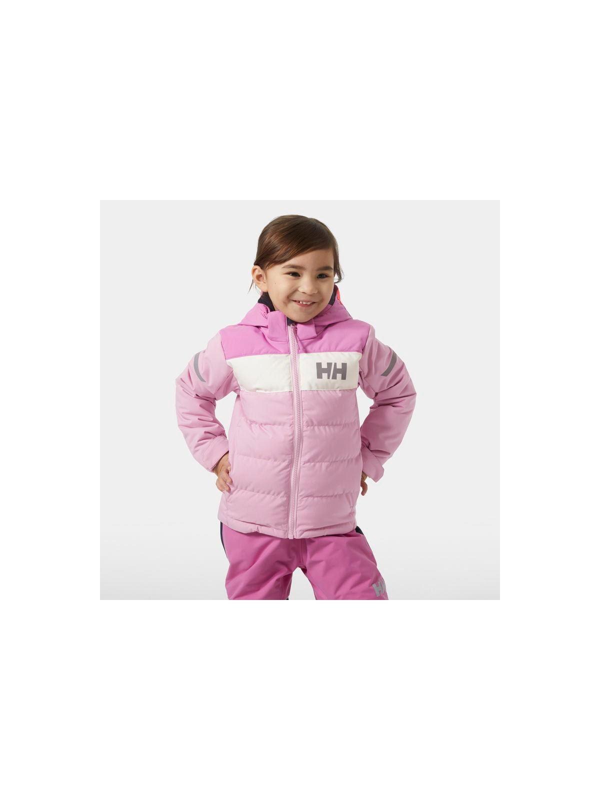 Kurtka narciarska dziecięca HELLY HANSEN K Vertical Ins Jacket kolor różowy