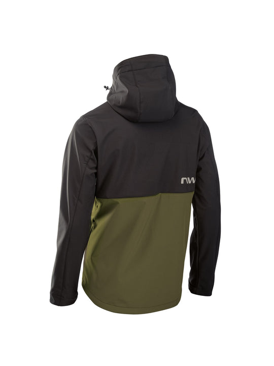 Kurtka rowerowa NORTHWAVE Easy Out Softshell Jacket czarno zielony
