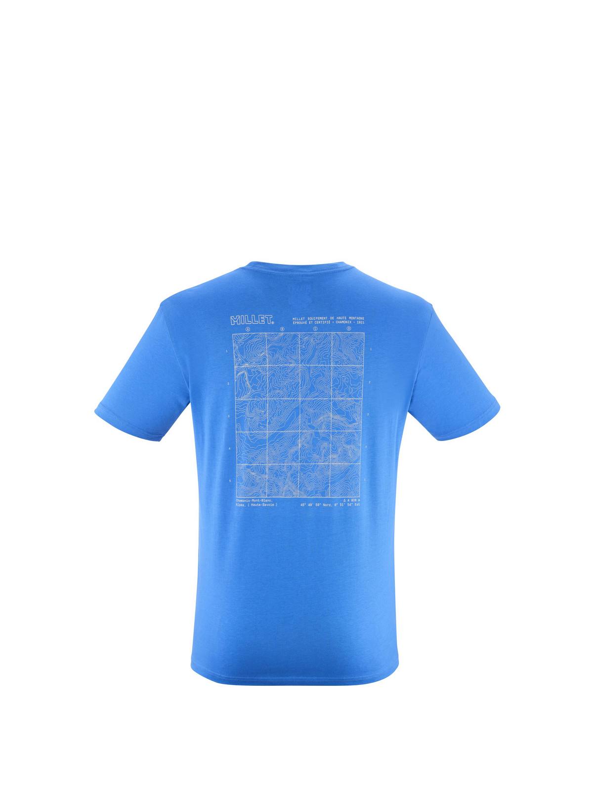 Koszulka MILLET CDG CHAMONIX MAP TS SS M niebieski