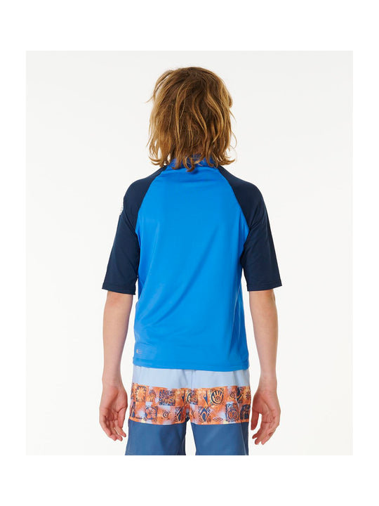 Lycra RIP CURL Shock Upf S/S-Boy niebieski
